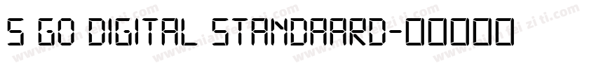 s go Digital Standaard字体转换